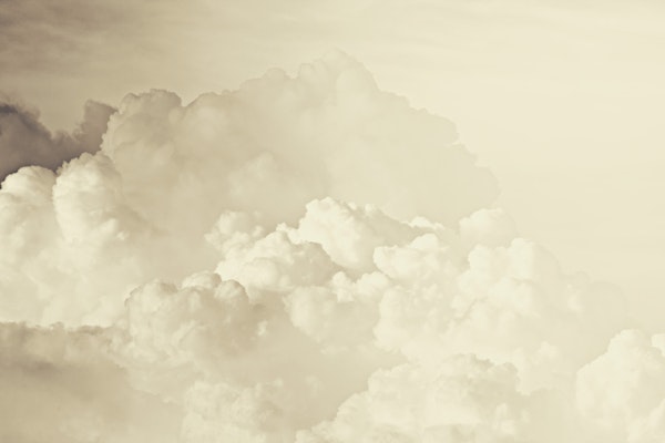 Cotton Candy Clouds Warm Vintage