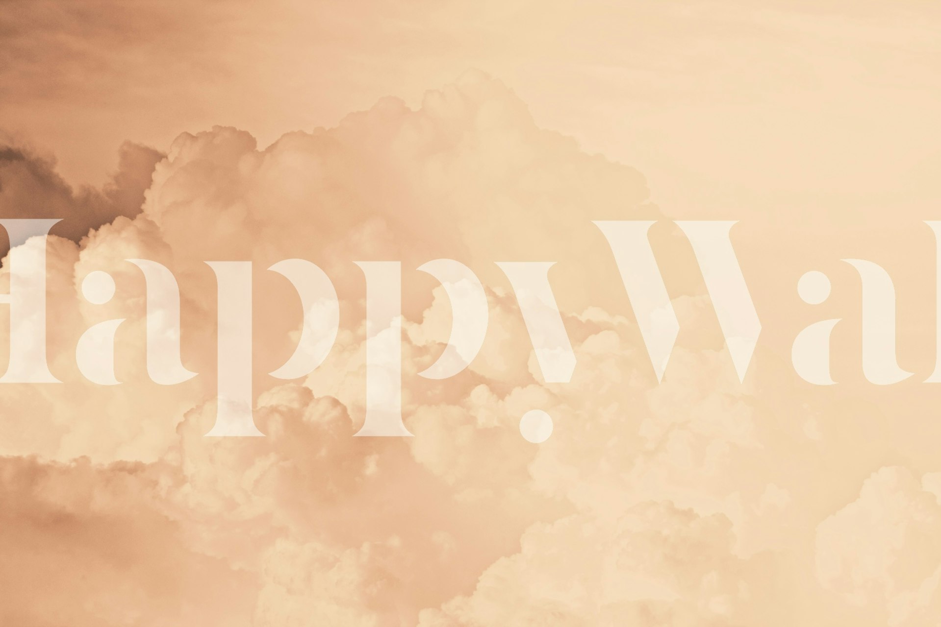 Tapeta chmurki z waty cukrowej w pokoju