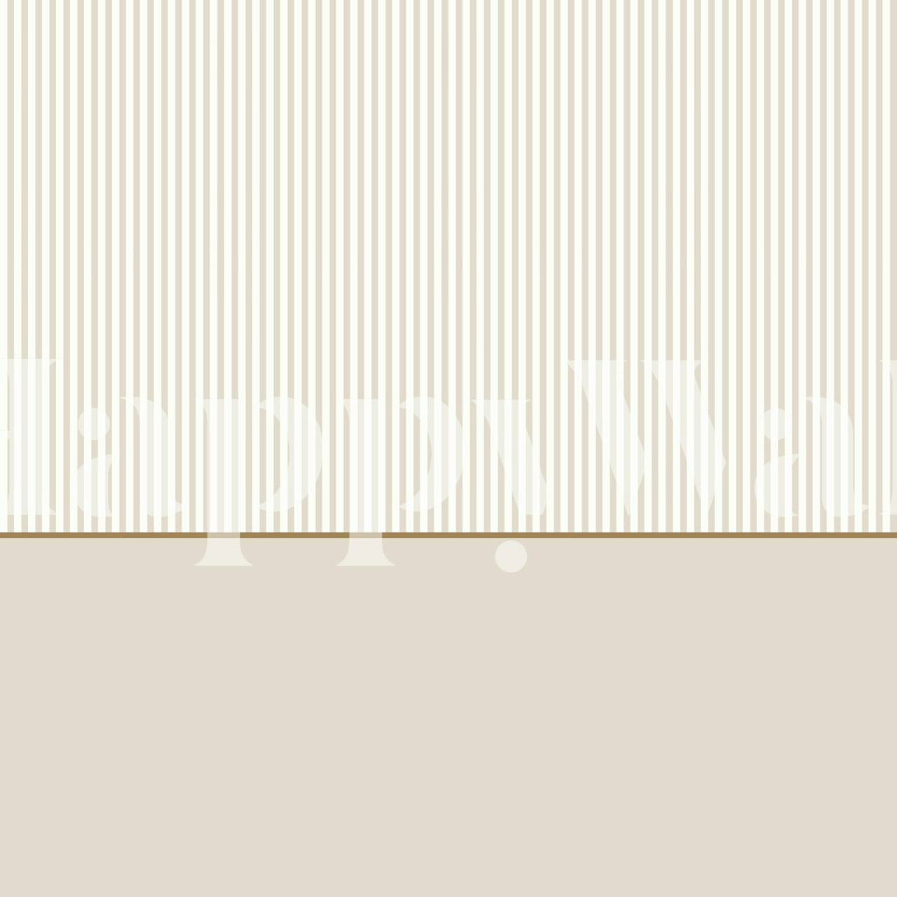 Minimal Beige PinStripe Wainscoting wallpaper in a room