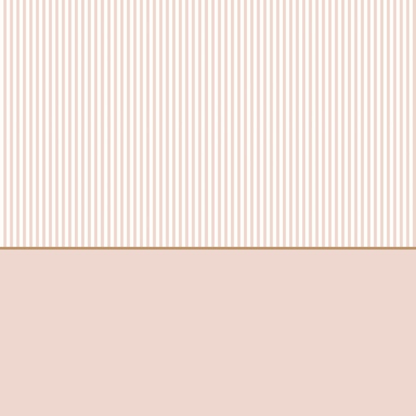 Scandinavian Blush Stripe Wainscoting