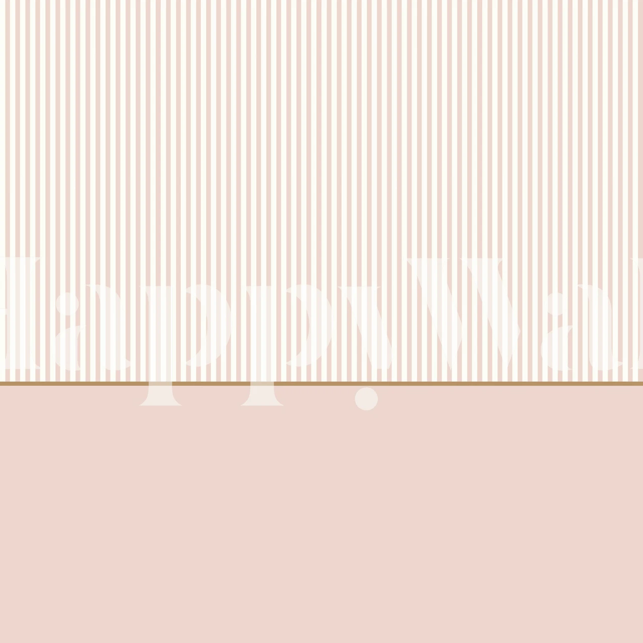 Scandinavian Blush Stripe Wainscoting in a room