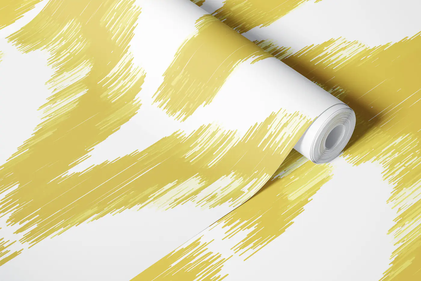 Ikat Arches in Yellow wallpaper roll