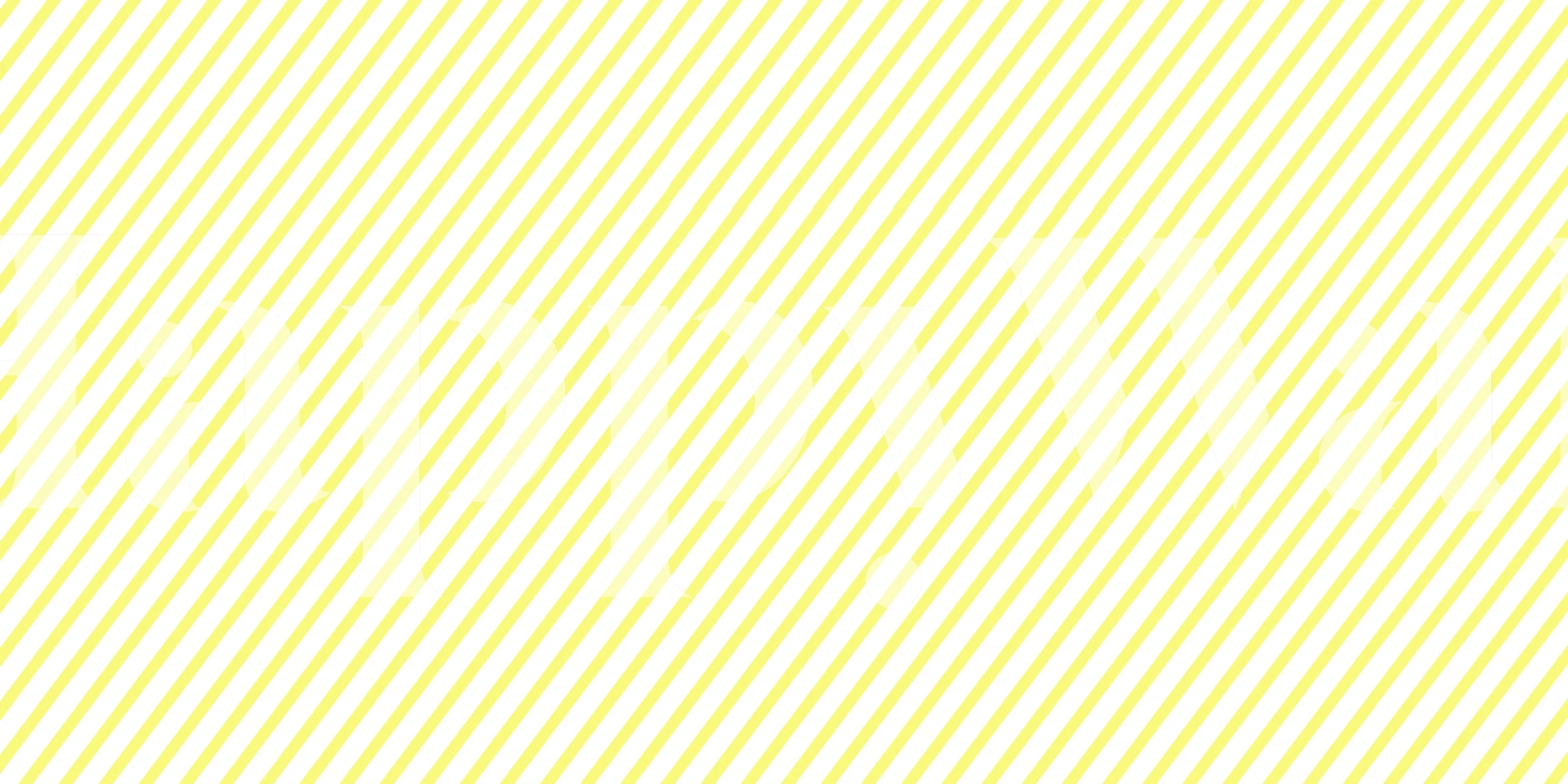 Behang met diagonale gele strepen in een kamer