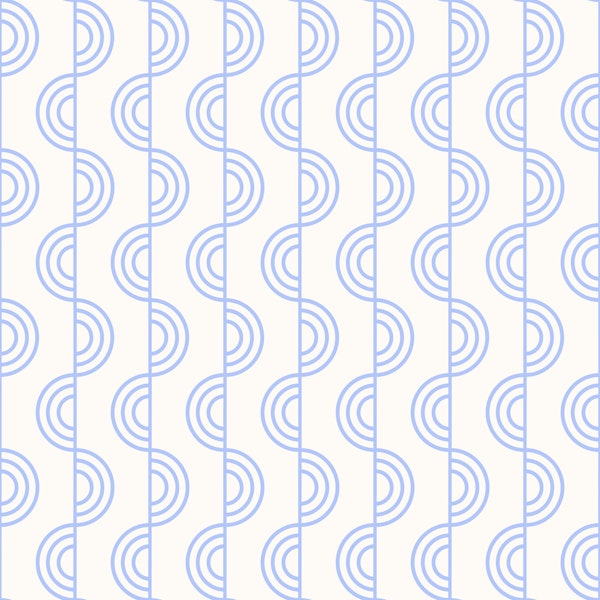 Blue Stripes Arch Lines Pattern