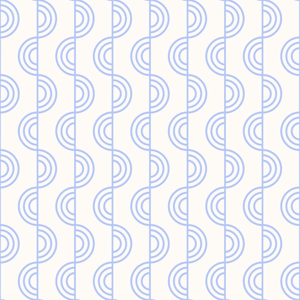 Blue Stripes Arch Lines