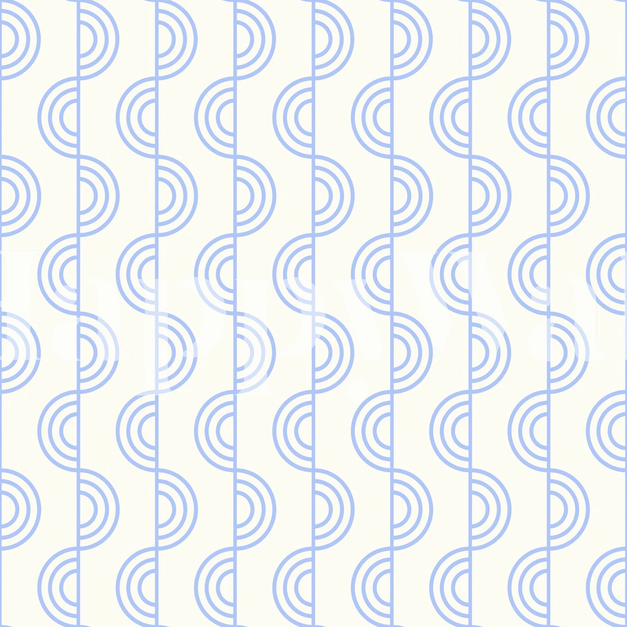 Blue Stripes Arch Lines tapete istabā