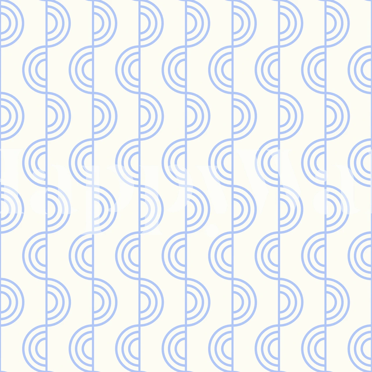 Blue stripes arch lines pattern wallpaper