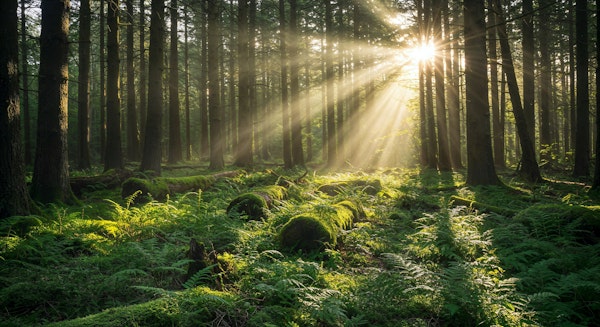Serene Fern Forest Floor