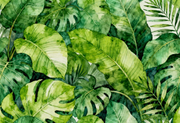 Monstera And Banana Leaf Mix