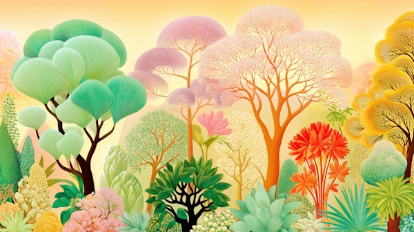 Sunlit Fantasy Jungle