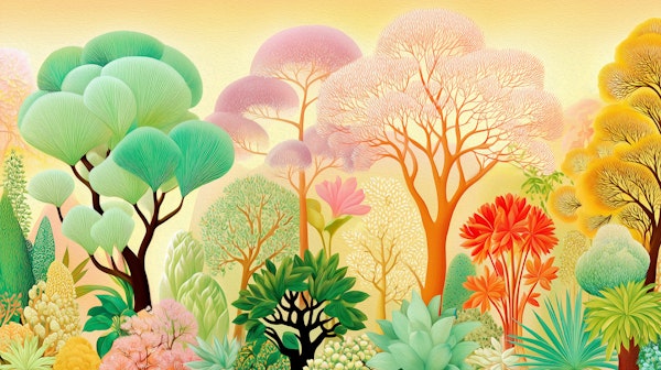 Sunlit Fantasy Jungle