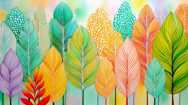 Colorful Leaf Forest