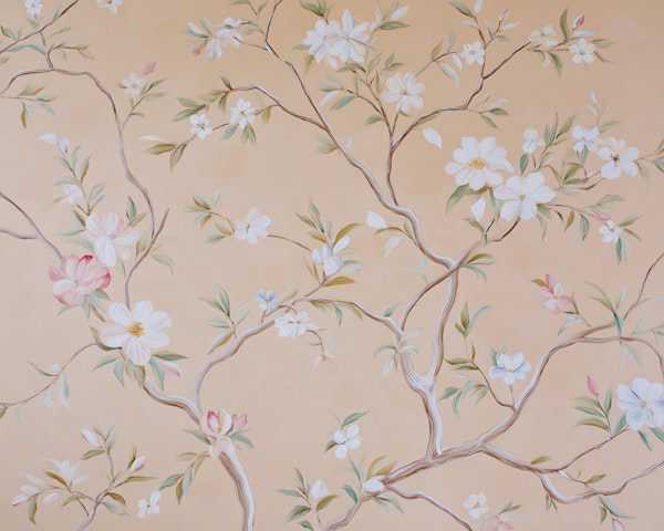 Soft Peach Blossom Branches