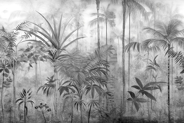 Back and White Jungle - Horizontal Pattern