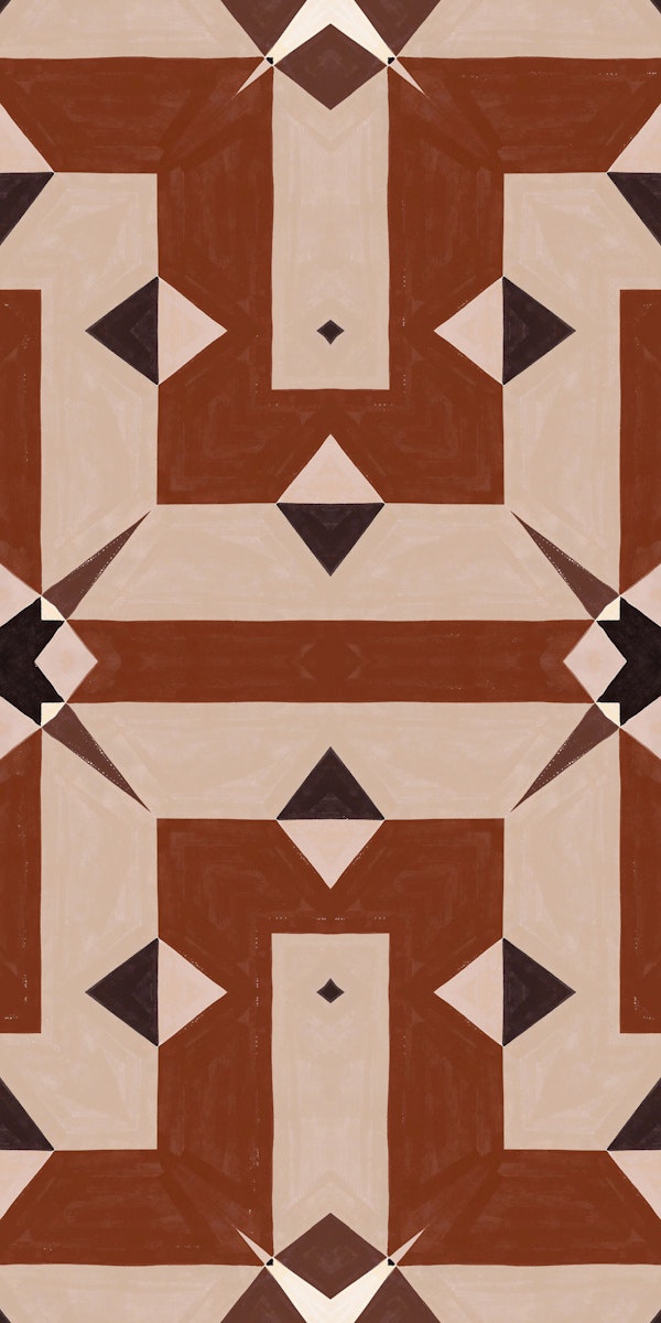 Terracotta Tribal Geometry