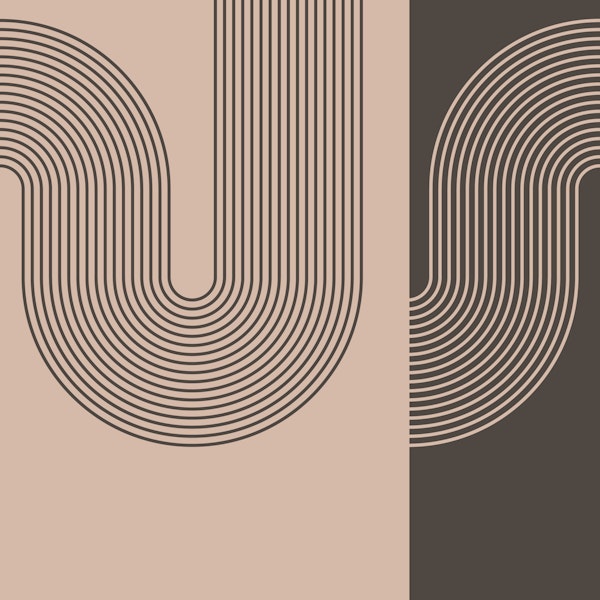 Modern Bauhaus Stripe Arches