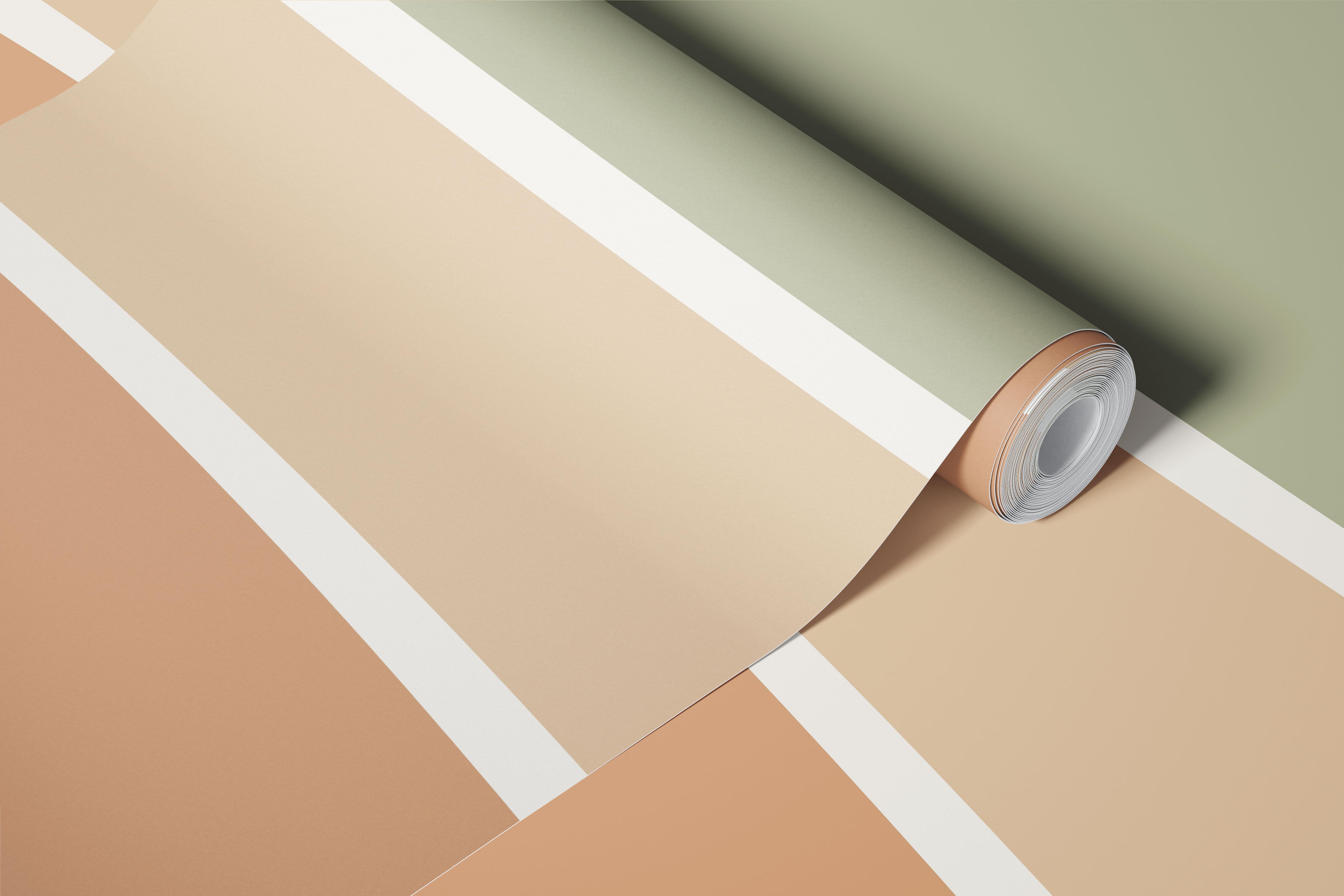 Minimal Boho Landscape Sunrise tapetti huoneessa