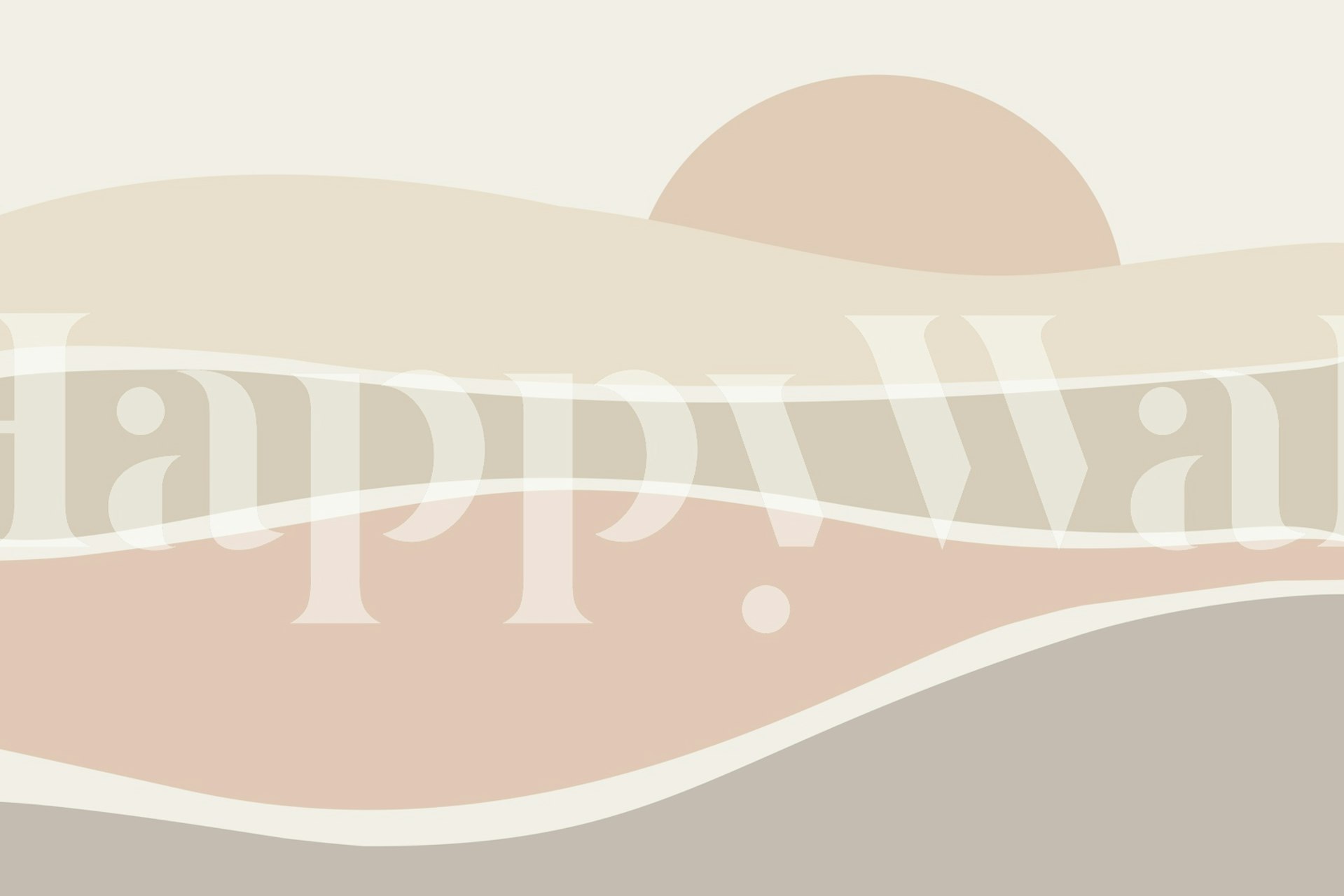 Soft Earth Tone Horizons wallpaper in a room