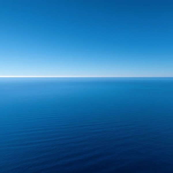 Calm Blue Ocean Horizon