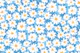 Daisy Doodle Flower Field - Sky Blue