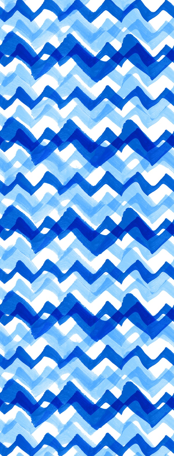 Cobalt Waves | Looser Horizontal Version