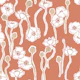Airy Botanical Poppy Garden terracotta