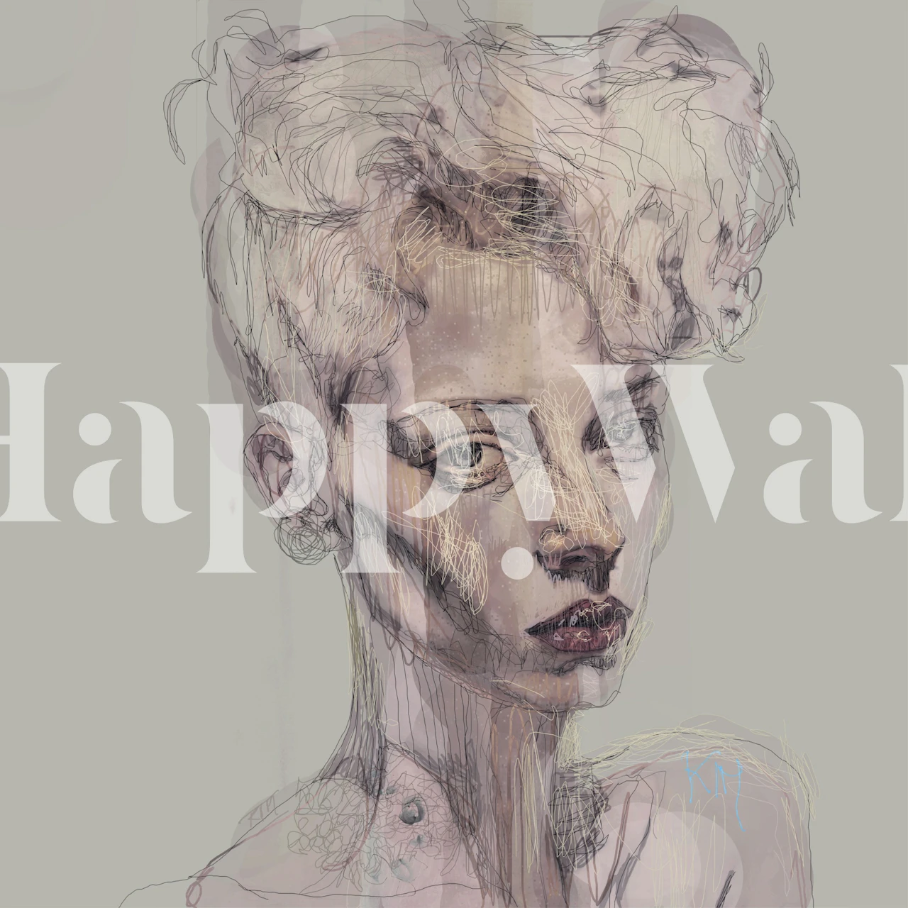 brownsugar wallpaper design displayed in a room