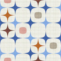 scandi mediterranean blues-mid century wallpaper