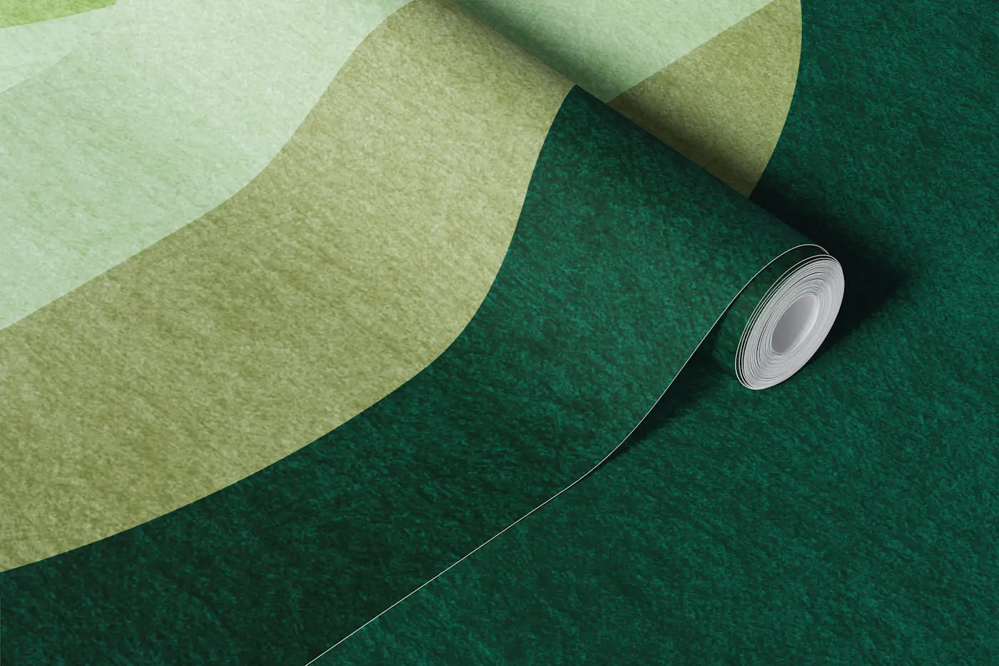 Mid Century Teal Geometry wallpaper roll