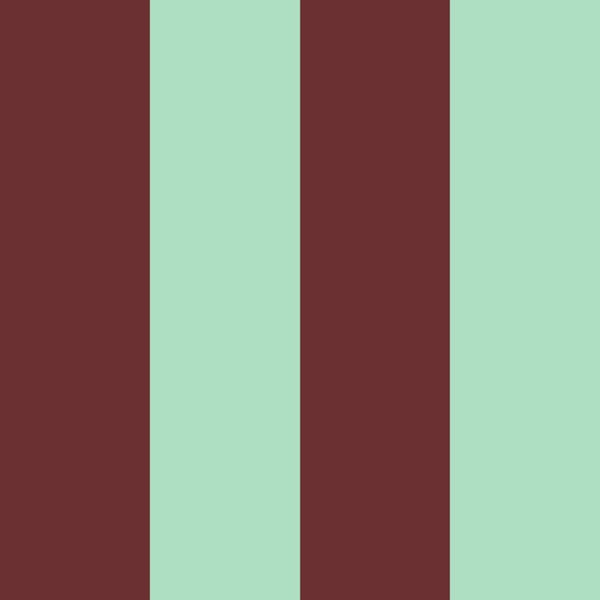 Bold vertical stripes pastel green brown