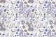 Birds and butterflies garden purple