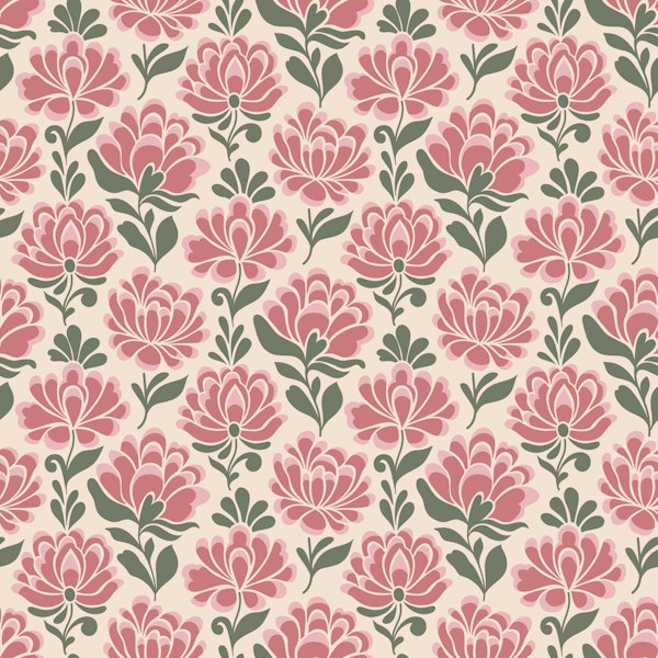 Soft Pink Floral Sprigs