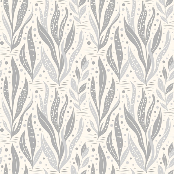 Grey Botanical Water Leaves