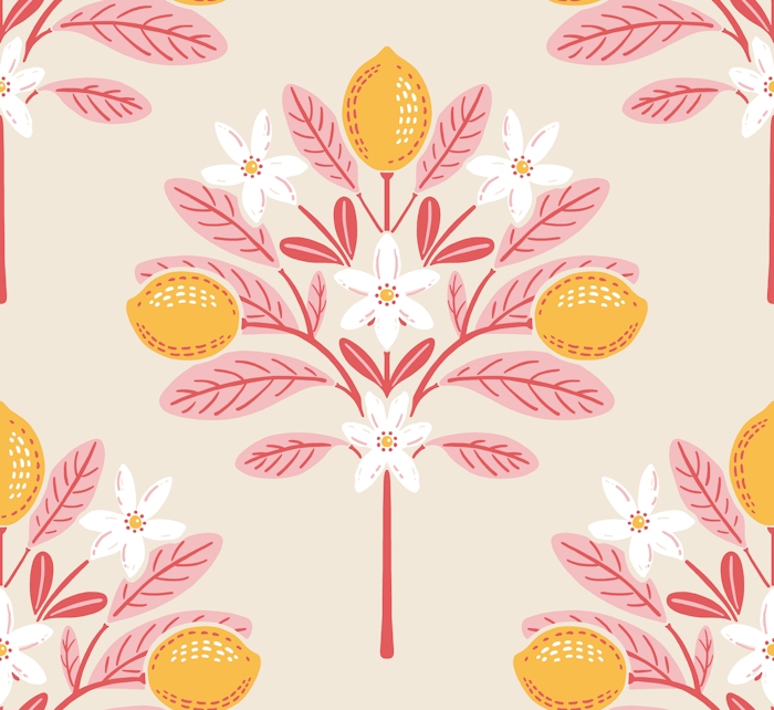 Lemon Tree Wallpaper - Happywall.com