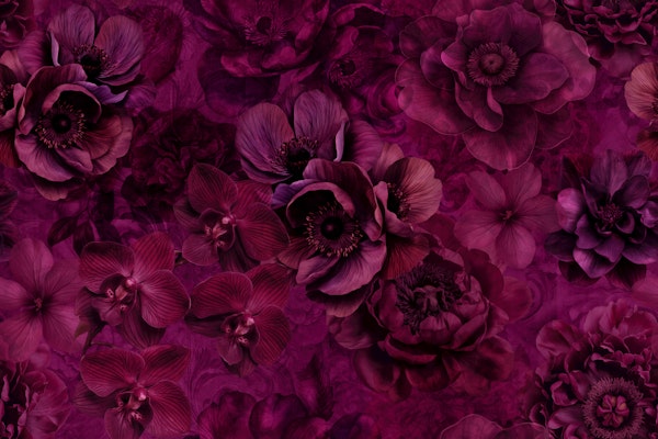 Luxury Floral Elegance Fuchsia