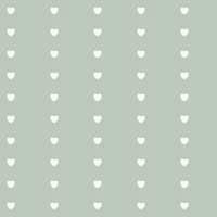 Scandi Hearts Sage Green Small wallpaper
