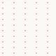 Scandi Hearts Pink in Off White