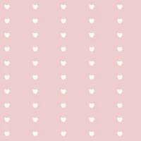 Scandi Hearts in Blush wallpaper