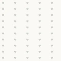 Scandi Hearts Grey in Off White wallpaper