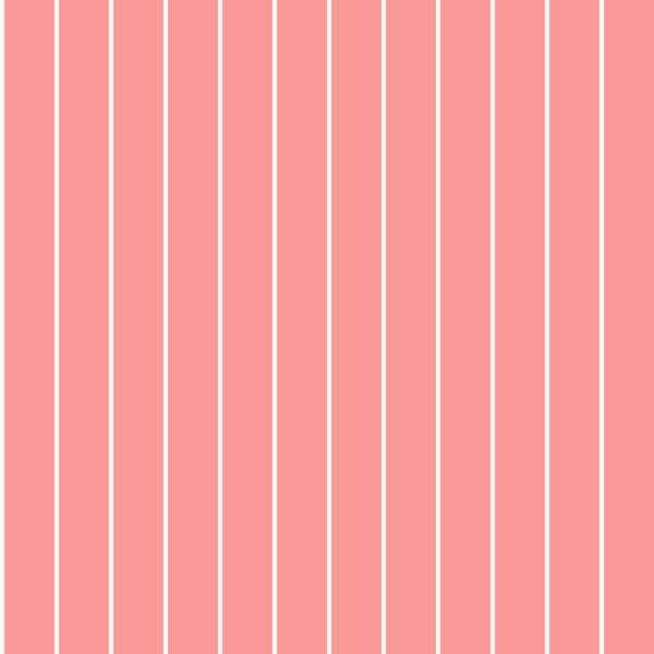 Pinstripes in Warm Ivory on Sweet Raspberry