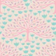 Orchard Organic Trees Tulips Pink Mint Cream