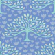 Orchard Organic Trees Tulips Cornflower Blue