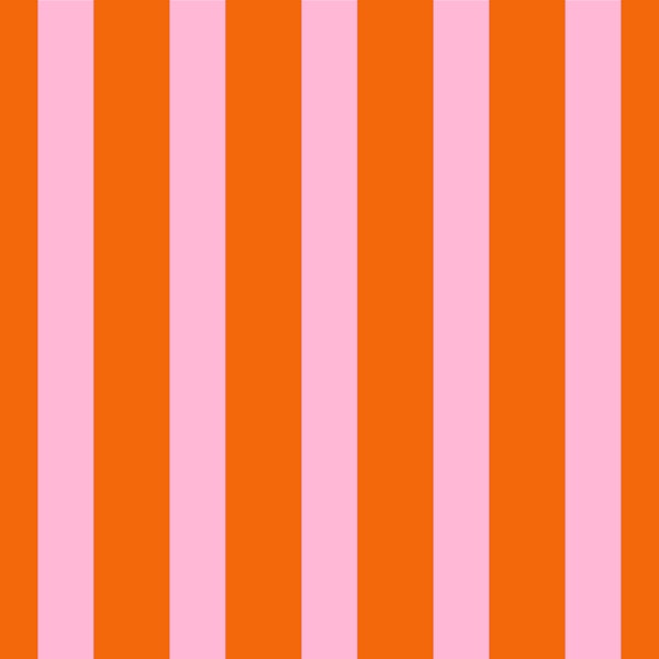 Bold Tangerine Candy Stripes