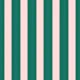 Emerald and Blush Vertical Stripes