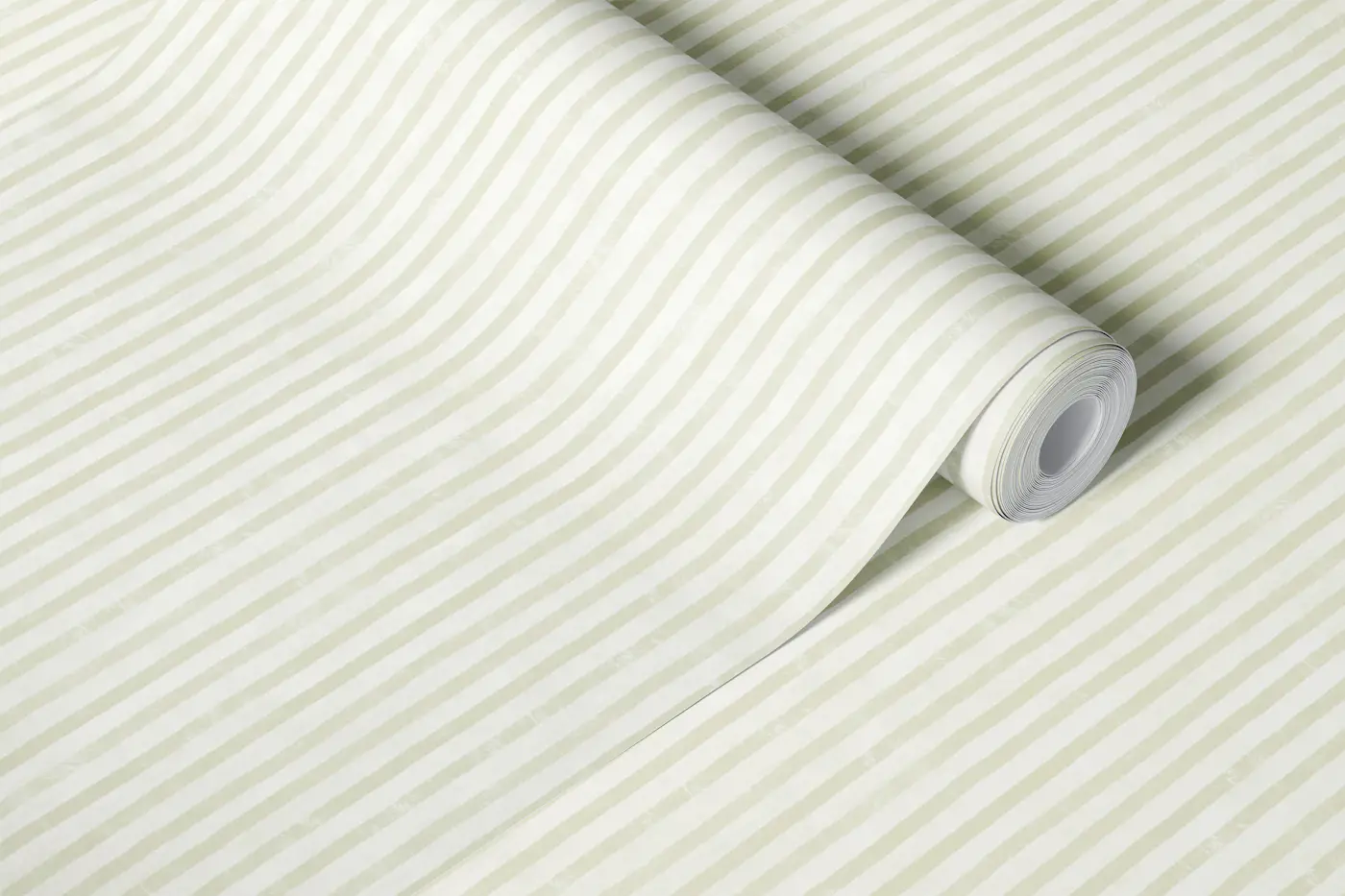 minimal textured vertical stripes - soft sage wallpaper roll