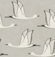 Flying birds - light taupe grey background