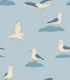 Seaside Seagulls - Soft Blue Coastal Bathroom