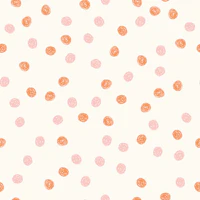 Modern Scribble Dots Peach and Blush tapet