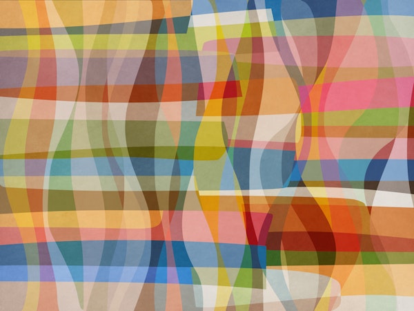 Rainbow Grid With Soft Waves