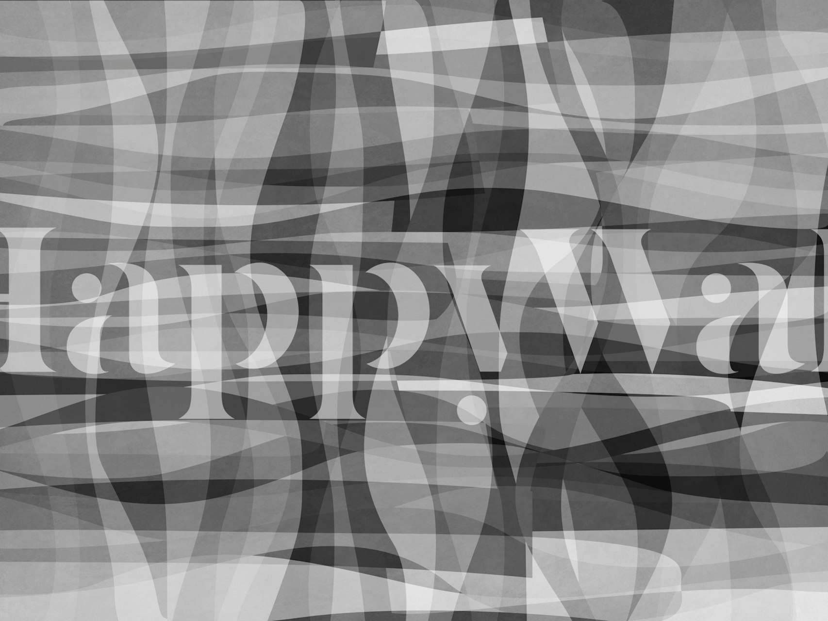 Papel de parede sobreposição abstrata monocromática em um cômodo